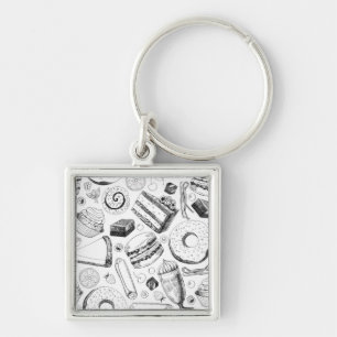 Delicious pattern keychain