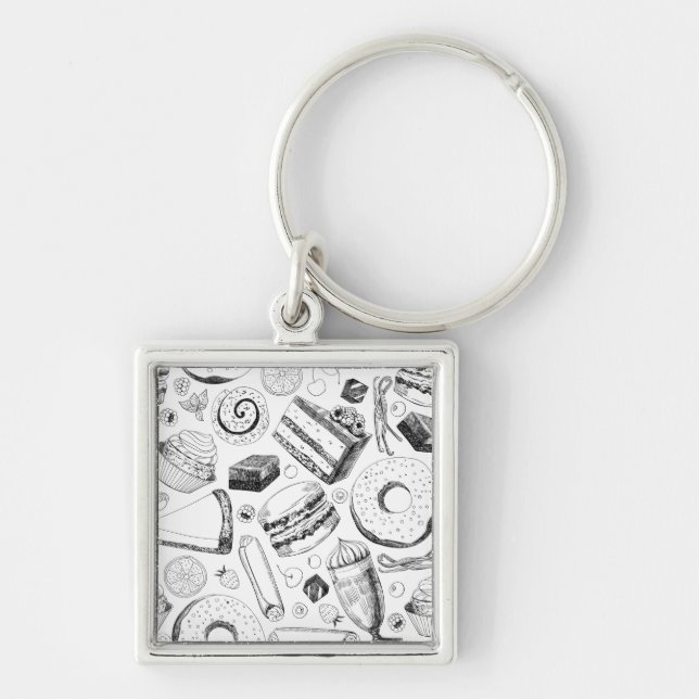 Delicious pattern keychain (Front)