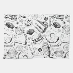 Delicious pattern kitchen towel