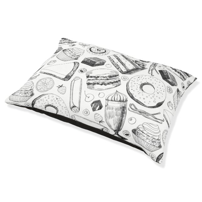 Delicious pattern pet bed (Angled)
