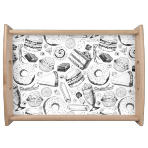 Delicious pattern serving tray
