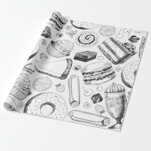 Delicious pattern wrapping paper