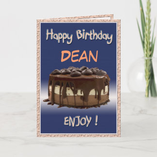 Delicious personal Birthday/cake "change name" Card