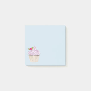 Delicious Pink Cupcake Berry on Top Post-it Notes
