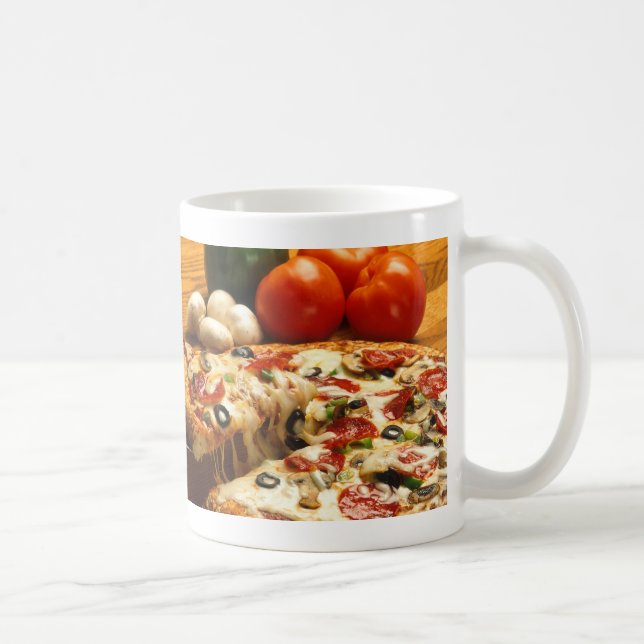 Delicious Pizza Coffee Mug (Right)
