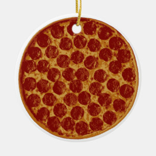 Delicious Pizza Pie Ceramic Ornament