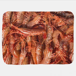 Delicious Prawns Baby Blanket