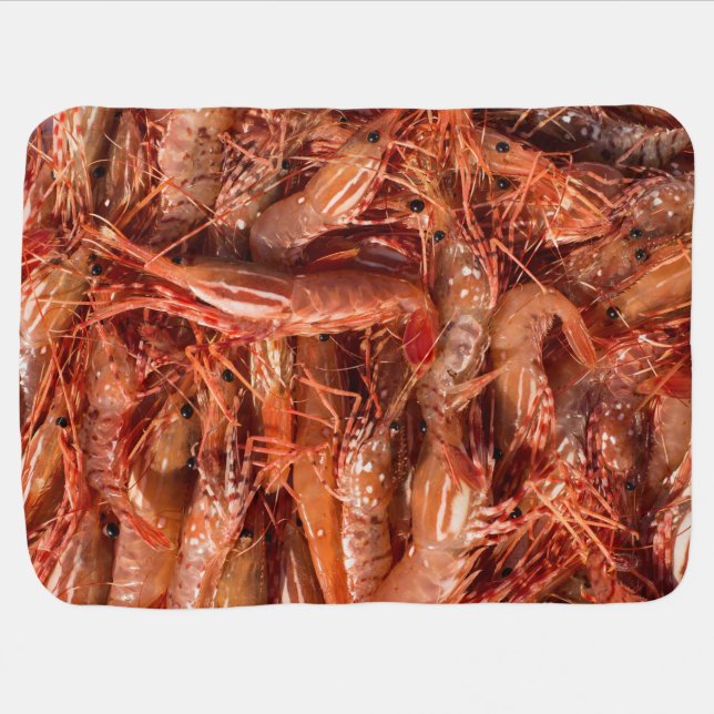 Delicious Prawns Baby Blanket (Horizontal)
