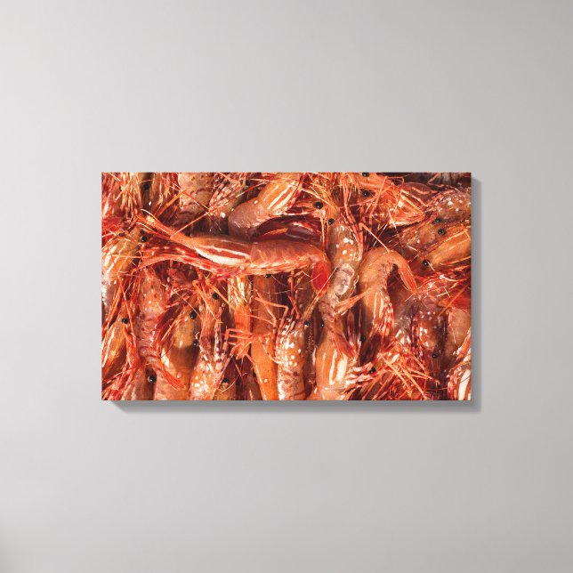 Delicious Prawns Canvas Print (Front)
