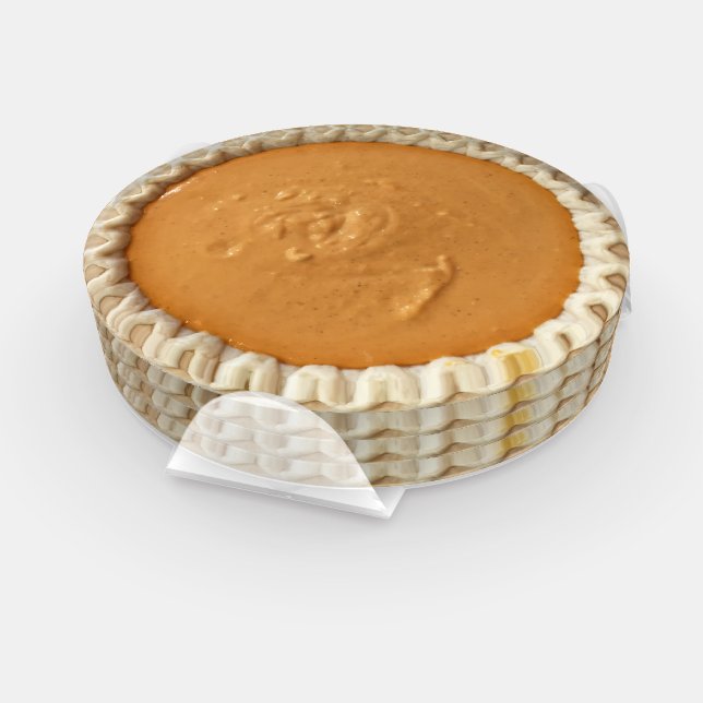 Delicious Pumpkin Pie Dessert Novelty Coaster Set (Set)