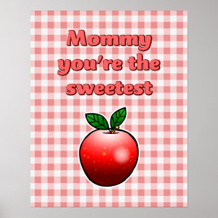 Delicious Red Apple Poster