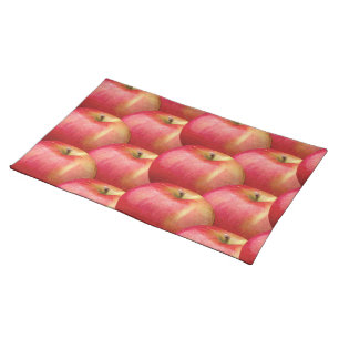 DELICIOUS RED APPLES CLOTH PLACEMAT