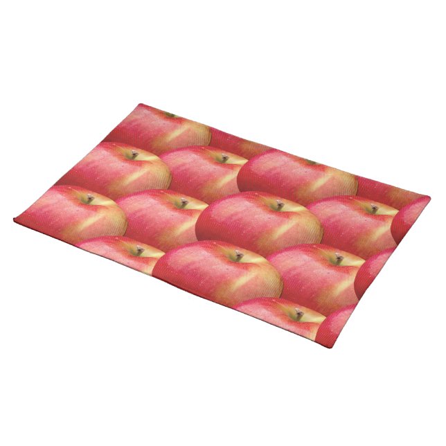 DELICIOUS RED APPLES CLOTH PLACEMAT (On Table)