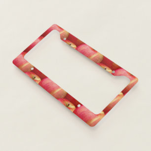 DELICIOUS RED APPLES LICENSE PLATE FRAME