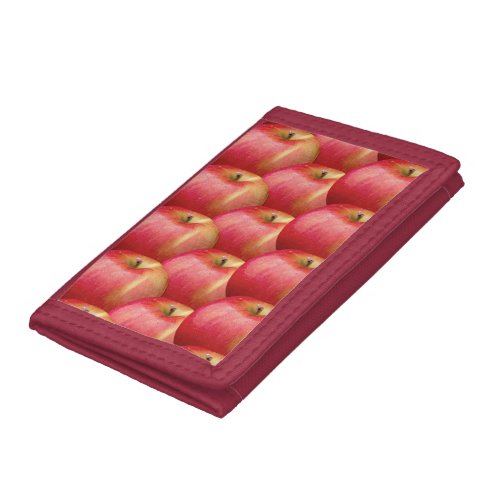 DELICIOUS RED APPLES TRIFOLD WALLET