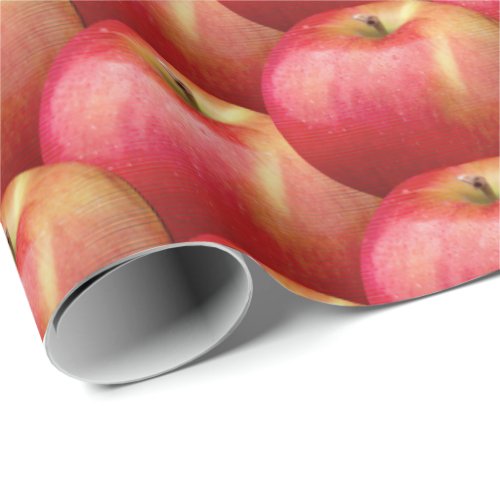 DELICIOUS RED APPLES WRAPPING PAPER