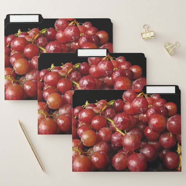 Delicious Red Grapes File Folder Set