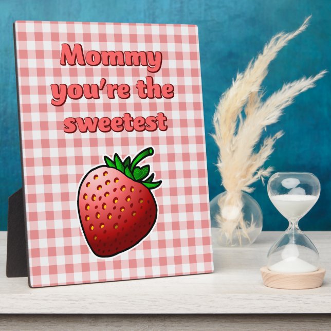 Delicious Red Strawberry Plaque (Side)