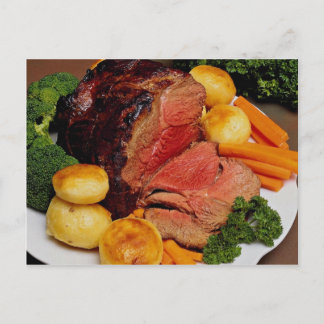 Delicious Roast beef Postcard