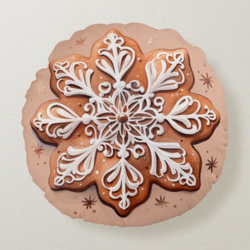Delicious Shortbread Decorated Cookie Round Pillow