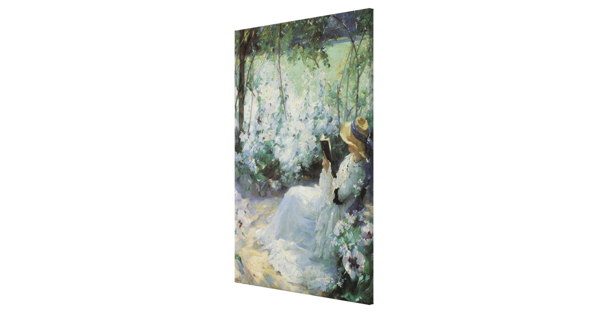 Delicious Solitude By Frank Bramley Vintage Art Canvas Print