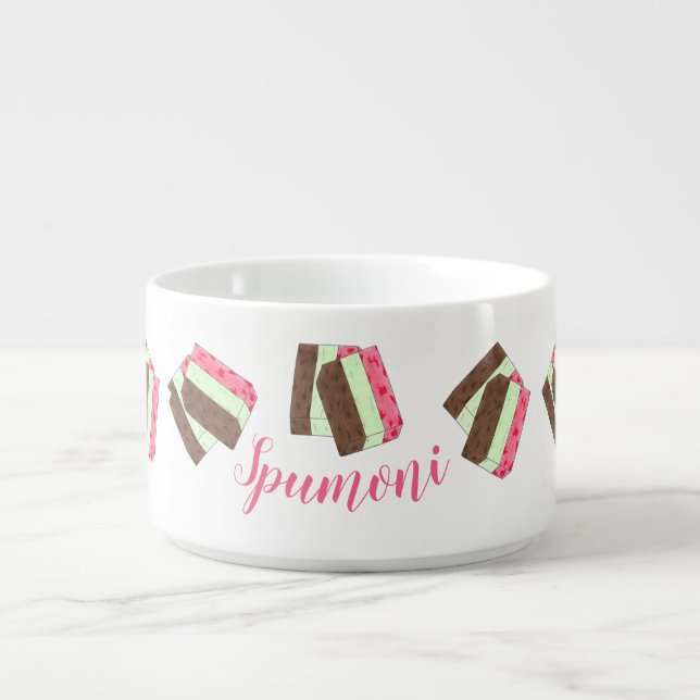Delicious Spumoni Italian Ice Cream Gelato Bowl (Center)