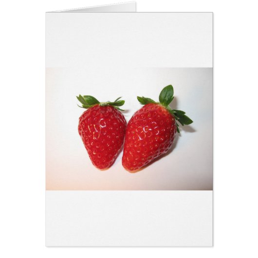 Delicious strawberries cards (Front)