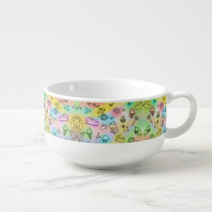 DELICIOUS SUMMER DESSERTS PATTERN SOUP MUG