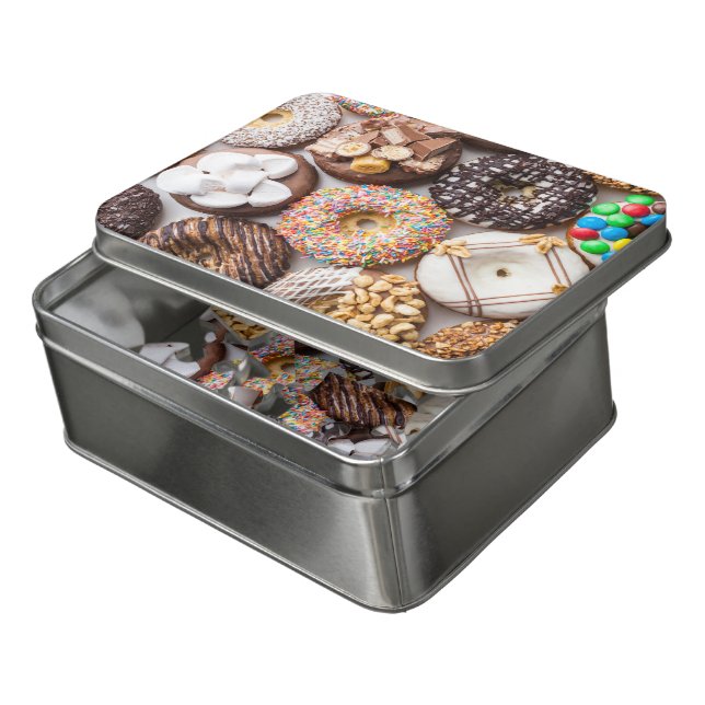 Delicious Sweet Tasty Donuts Treats Food Jigsaw Puzzle (Lid Open)