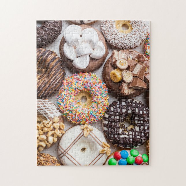 Delicious Sweet Tasty Donuts Treats Food Jigsaw Puzzle (Vertical)
