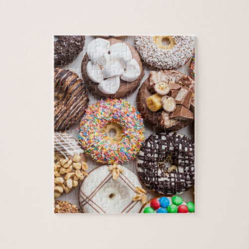 Delicious Sweet Tasty Donuts Treats Food Jigsaw Puzzle