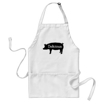 Delicious Swine Adult Apron by gastronomegear at Zazzle