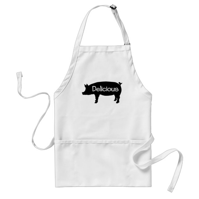 Delicious Swine Adult Apron (Front)