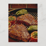 Delicious T-bone Steaks Postcard at Zazzle
