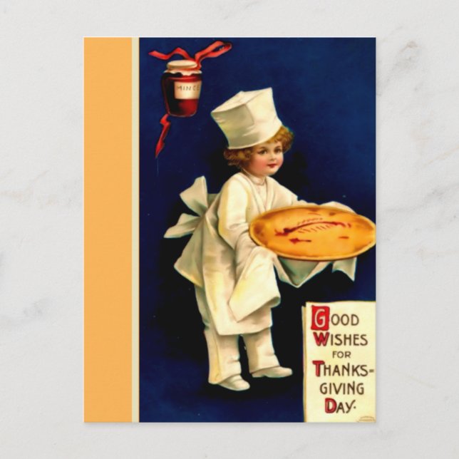 Delicious Thanksgiving Holiday Postcard (Front)