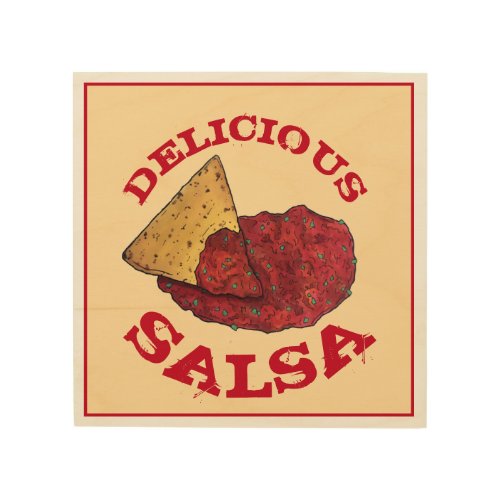 Delicious Tomato Salsa Illustration Kitchen Decor