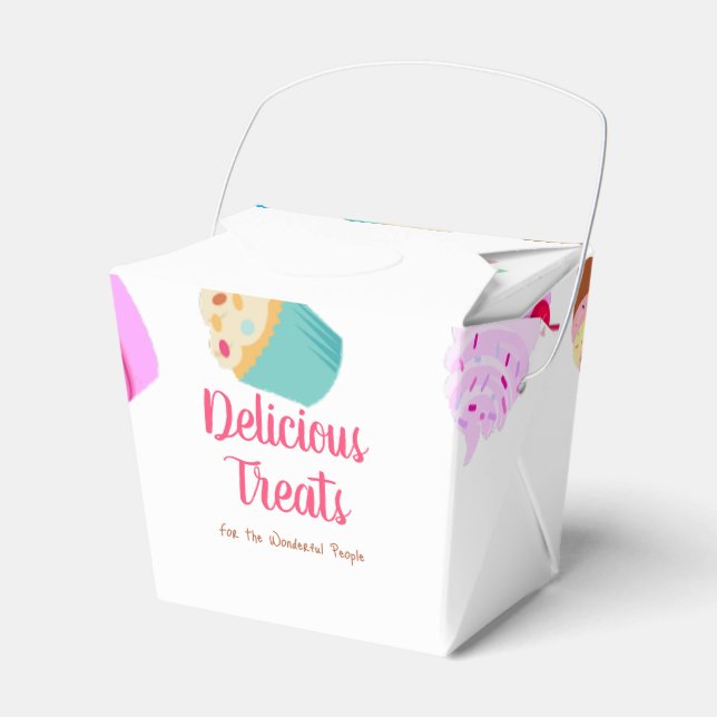 Delicious Treats Favor Boxes (Front Side)