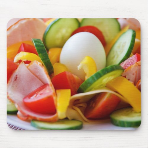 Delicious Vegetables Salad Food Picture Mouse Pad