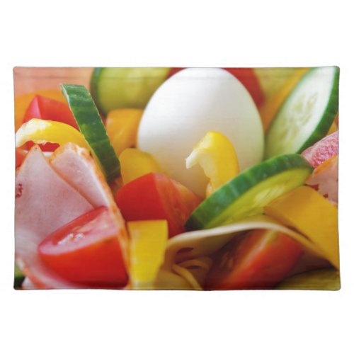 Delicious Vegetables Salad Food Picture Placemat