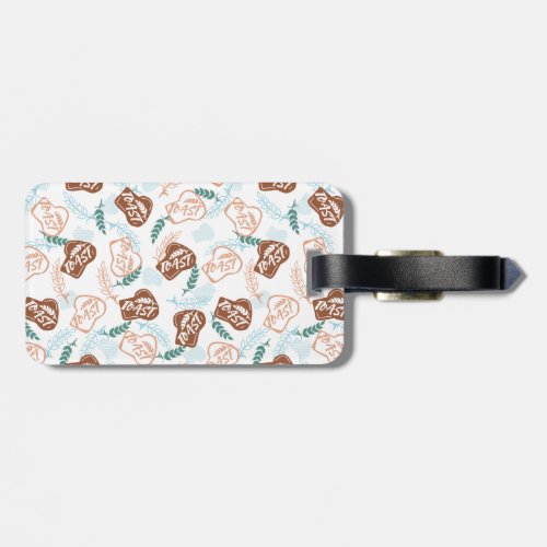 Delicious Wheat Bread Toast Pattern Luggage Tag