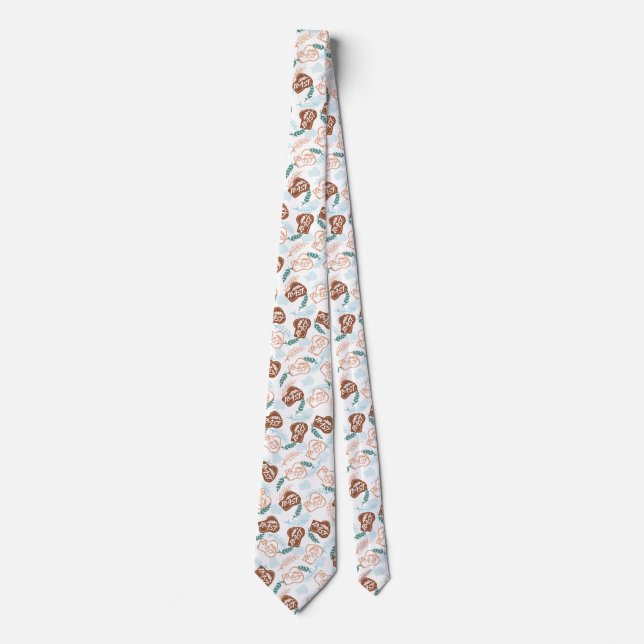 Delicious Wheat Bread Toast Pattern Neck Tie (Front)