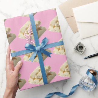 Delicious White Chocolate Squares Pattern – Sweet Wrapping Paper