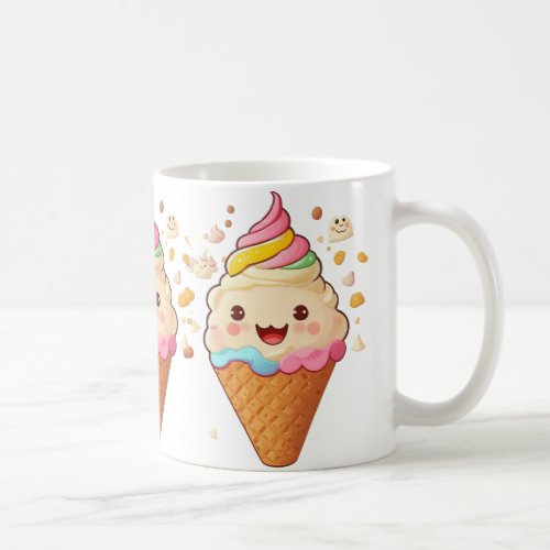 Deliciously cute smiling Ice Cream Coffee Mug