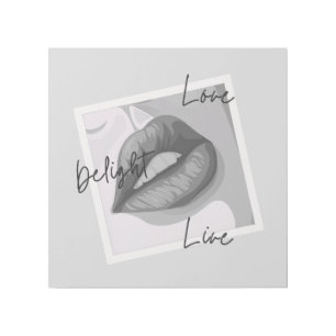 Delight Love Live Lips Gallery Wrap