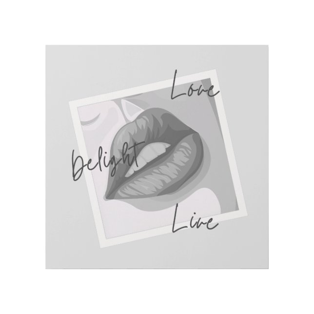 Delight Love Live Lips Gallery Wrap (Front)