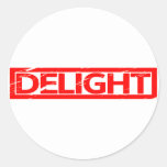 Delight Stamp Classic Round Sticker