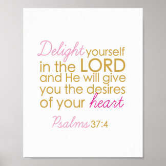 Delight yourself in the Lord - Art print