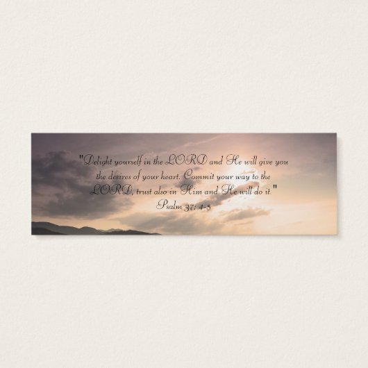 Delight yourself in the LORD - Bookmark (Back)