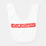 Delighted Stamp Baby Bib