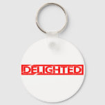 Delighted Stamp Keychain